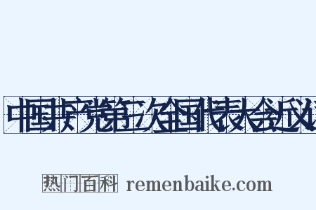 中国共产党第三次全国代表大会近义词是什么意思的图片